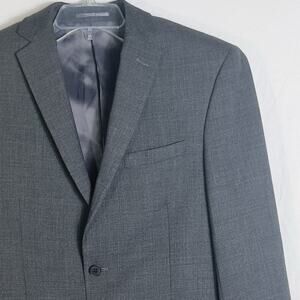 Charles Tyrwhitt Slim Fit Gray Wool Blazer Sport Coat Jacket Men’s 40S Merino